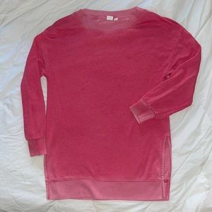 Distressed-Style Pink Gap Sweatshirt